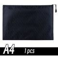 A4/A6 Pencil Bag Zipper Pouch Document Puzzle Bag Waterproof Zip File Folders Pencil Case Storage Bags School Office Supplies