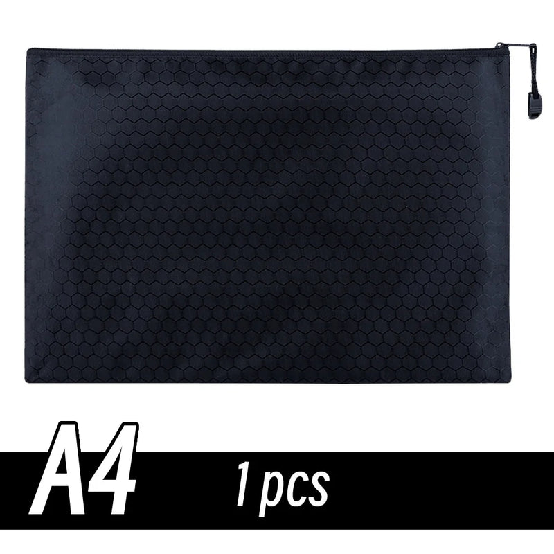 A4/A6 Pencil Bag Zipper Pouch Document Puzzle Bag Waterproof Zip File Folders Pencil Case Storage Bags School Office Supplies