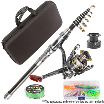 Telescopic Fishing Rod Reel Combo Set 1.8m 2.1m 2.4m | SAMAG