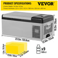 SucceBuy 9L 15L Car Refrigerator Portable Compressor Fridge Freezer Cooler DC 110-240V AC for RV Travelling Camping Fishing