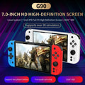 G90 Portable Handheld Game Console 7-inch IPS HD Screen Retro Gaming Arcade for PSP/PS1 64G TV Game Controller For Children Gift