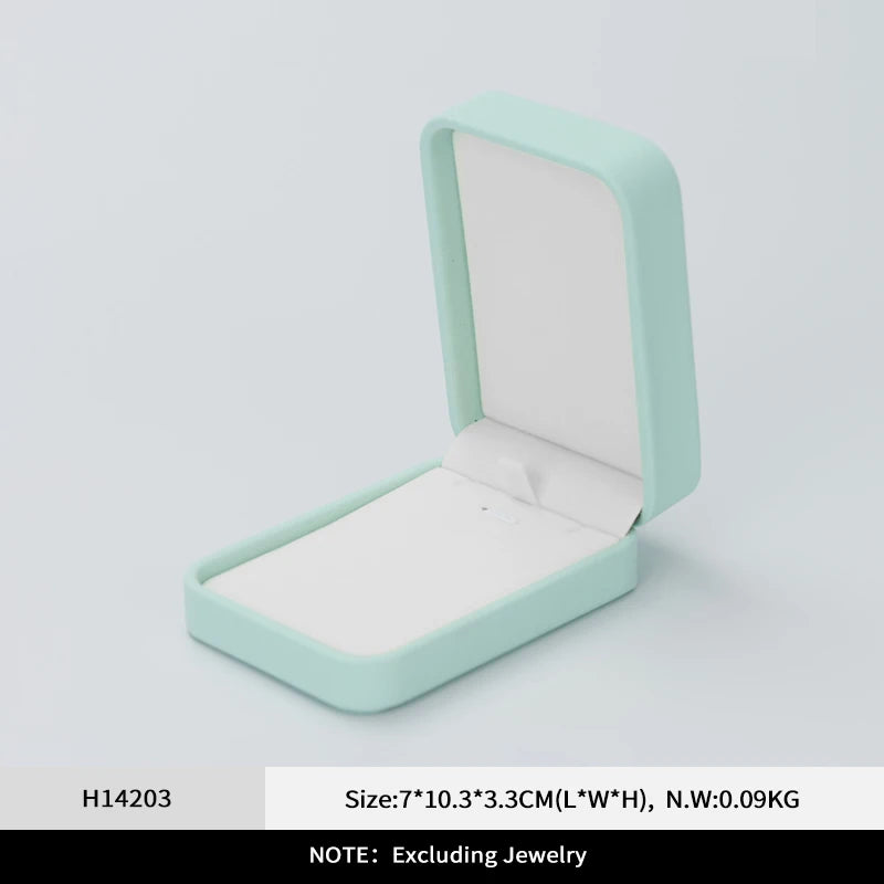 Oirlv Green Leather Jewelry Organizer Wedding Ring Box Pendant Bracelet Necklace Storage Case Gift Packaging Display Box