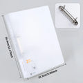 Heavy-Duty A4 Two-Ring filing binder - Holds 200 Sheets (100 Pages), Smooth-Running Rings，Durable Document Organizer