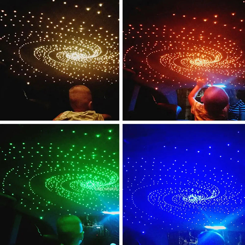Car Starry Sky Light Fiber Optic Lights LED Auto Interior Decoration Accessories Car Roof Star Lights Ceiling Fiber Optic Light