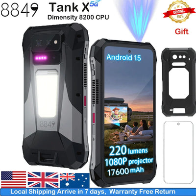 8849 Tank X Unihertz 220 Lumens Projector Rugged Smart | SAMAG