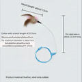 New Product Collar Cat Teaser Self-Entertainment Cat Toy Neck Collar Feather Bell Cat Toy Pet Supplies