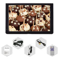 10 Inch LCD Monitor Portable TV Digital Television with Built-in Battery DC 12V for Car Outdoor Travel Support AV USB TF Card