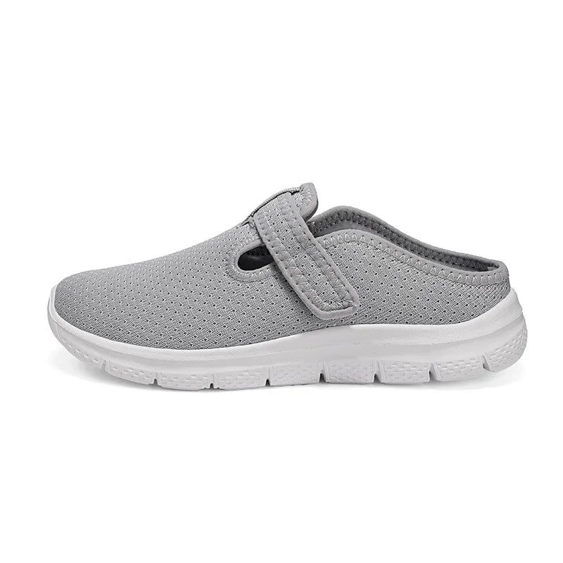 Big Size 43 44 Women's Adjustable Strap Breathable Mesh Slip on Mule Sneakers Lightweight Walking Backless Clogs Outdoor Indoor
