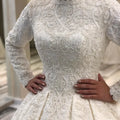 Customized Lace Bride Dress Beading Muslim Wedding Long - View 2 | SAMAG