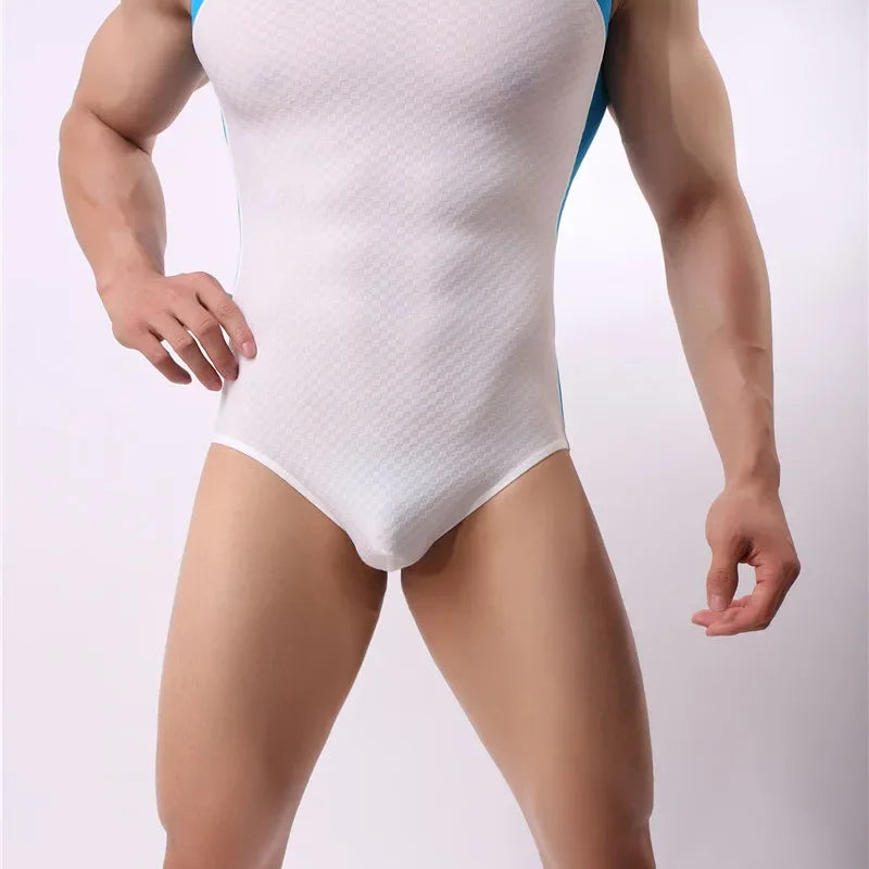 Undershirts Men's Shapers Shirt Slimming Shapewear Male Breathable Bodysuit Male Slim Body Shaper Fitness Wrestling Singlets