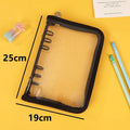 A5 Binder Cute Transparent Binder Notebook Filing Cabinet A5 Ring Pockets Leaf Filing Cabinet A5 Macaron Binder HYJ02