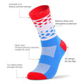 OEM Logo Crew Socks Men Running Sport Socks Cycle Athletic Custom Logo Basketball Socks