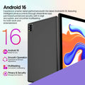 2026 Model (Upgraded Version) | 10.1-inch Android 16 Tablet | Quad-core Processor | 12GB (3GB + 9GB) RAM + 64GB ROM | Wi-Fi 6