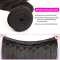 Straight Bundles Human Hair Brazilian Remy Hair Extensions Natural Black Hair Weave Bundles