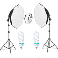 SH 2Pcs 50x70cm Photo Studio Kit With Softbox LED Bulbs Light Tripod for YouTube, Tiktok, Studio Portraits, Photography