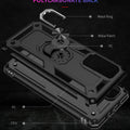 For Xiaomi Mi 10T Mi10T Lite Luxury Armor Shockproof Phone Cases for Mi 11T 12T 13 Pro Car Magnetic Ring Silicone Bumper Case