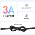 [2 Pack] UGREEN 3A USB Type C Cable For Xiaomi Samsung S25 S24 Fast Charging USB Data Cable 18W For iPhone 17 16 iPad Poco USB C