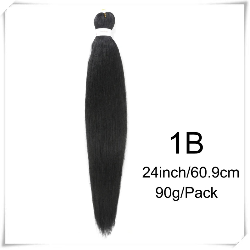 Pre Stretched Braiding Hair 26inch Kanealon for Braids Yaki Straight Synthetic Braids Hair Extension Expressions Braiding Hair