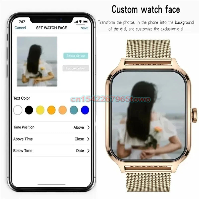 Smart Watch Watches 1.83inch HD Display Bluetooth Call Message Alert Music Sports Mode Smartwatch Men - Visuel 5 | SAMAG