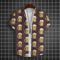 Hawaiian Shirt For Men 3d Beer Printed Short Sleeve Party | SAMAG