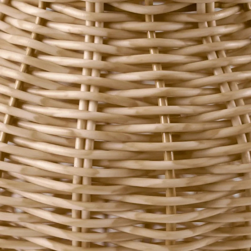 Homes & Gardens 9" Faux Wood Rattan Pitcher Vase