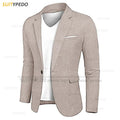 Fashion Navy Blue Jacket For Men Evening Dinner Formal Costumes Wedding Banquet Groomsman High Quality Slim Fit Blazer 1 Piece