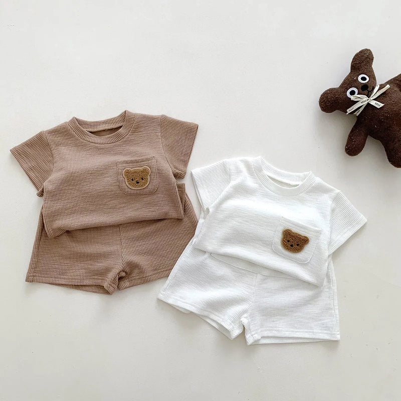 Solid Color Tracksuits Children Fashion Casual Short | SAMAG