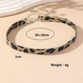 2025 New Simple Brown Colour Leopard print Personality Originality Necklace for Women Party Jewelry Accessories