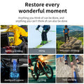 Mini Action Camera 4K Ultra HD 16MP Long Recording Time WiFi 1.54 inch IPS Display 145° Wide Angle IP67 Waterproof Sports DV Cam