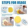 Easy Rub Shoe Polish, Shoe Refurbish Conditioner, Sponge Whitener Remove Yellow Stains for Smooth & White Shoes