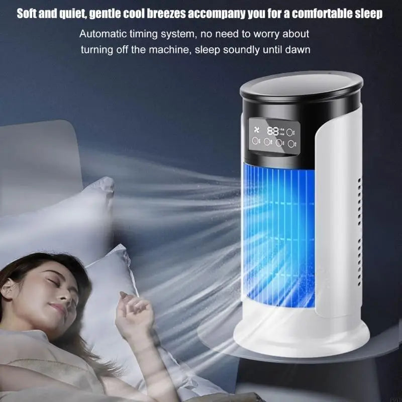 Portable Air Conditioner 6 Speed Evaporative Air Cooling Fan Blower
