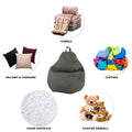 1/2Pcs Lazy Sofa Cover Soft Comfortable Sofa Chair Decorative Breathable Chair Sofa Cover with 3 Side Pocket for Furniture Decor