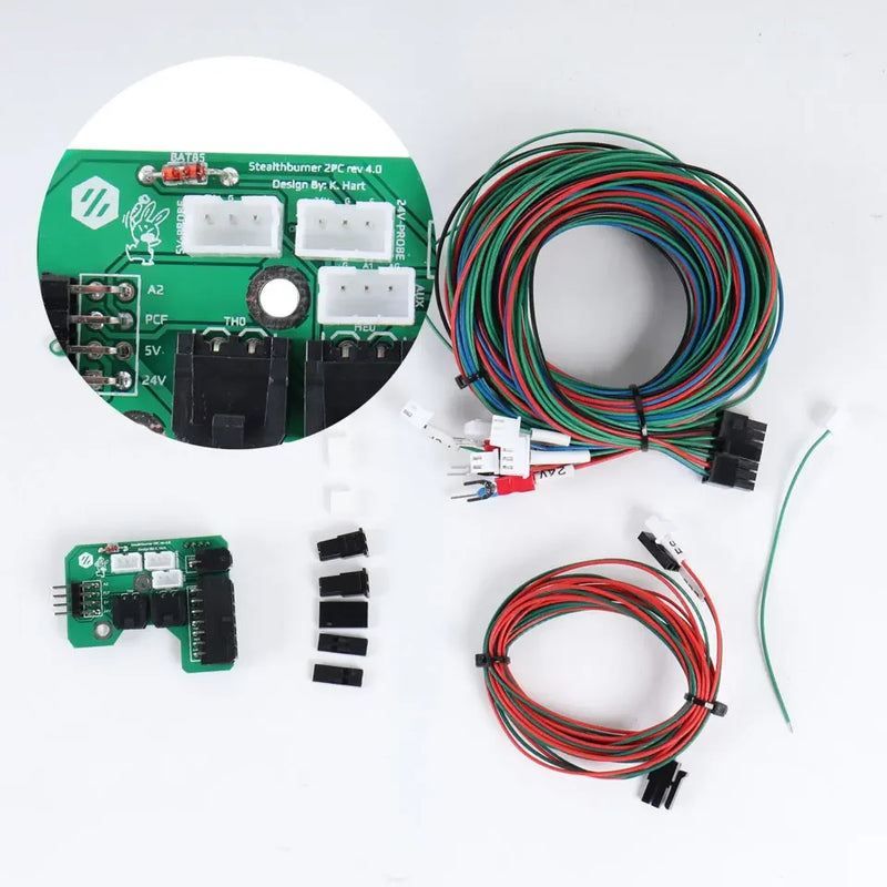 Blurolls Voron 2.4 R2 Trident Stealthburner 2PCS Rev4.0 Extruder Toolhead PCB Compatiable Voron Tap PTFE wire Designed by Hartk