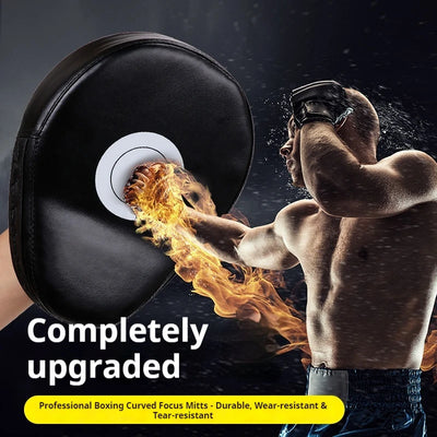 Curved Boxing Focus Mitts PU Leather Durable Shockproof | SAMAG