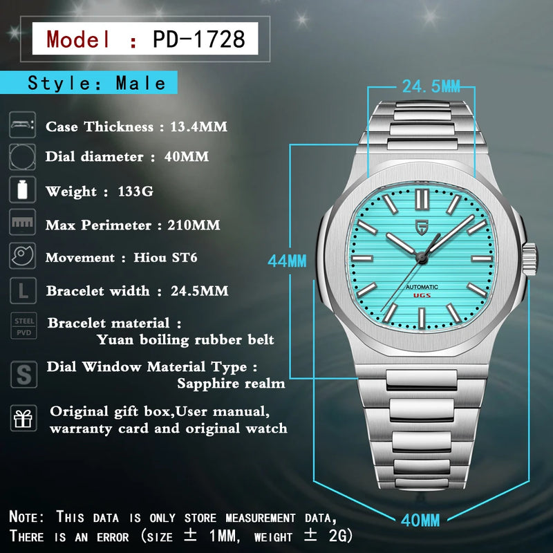 2026 New PAGANI DESIGN 40MM Men's Watches Luxury Automatic Watch For Men Mechanical WristWatch Stainless Steel Sapphire glass