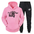 Lover Tracksuit Hoodies Printing QUEEN KING Couple | SAMAG