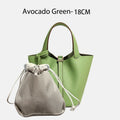MENDY Women Bags Handbags Bucket Bag 18/22 Big Small Fashion Tote Bag Genuine Leather Luxury Quality Designers Lady Hand Bags