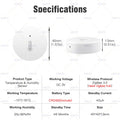 Ewelink Zigbee Temperature And Humidity Sensor Remote Monitor Battery Powered Works With Alexa Google Home Zigbee2MQTT