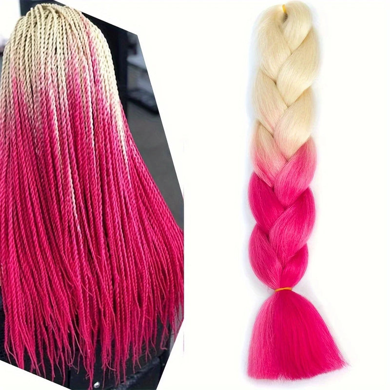 24 Inches DIY Jumbo Braiding Hair Synthetic Hair Extensions Afro Ombre Crochet Braid Hair Wholesale For Women
