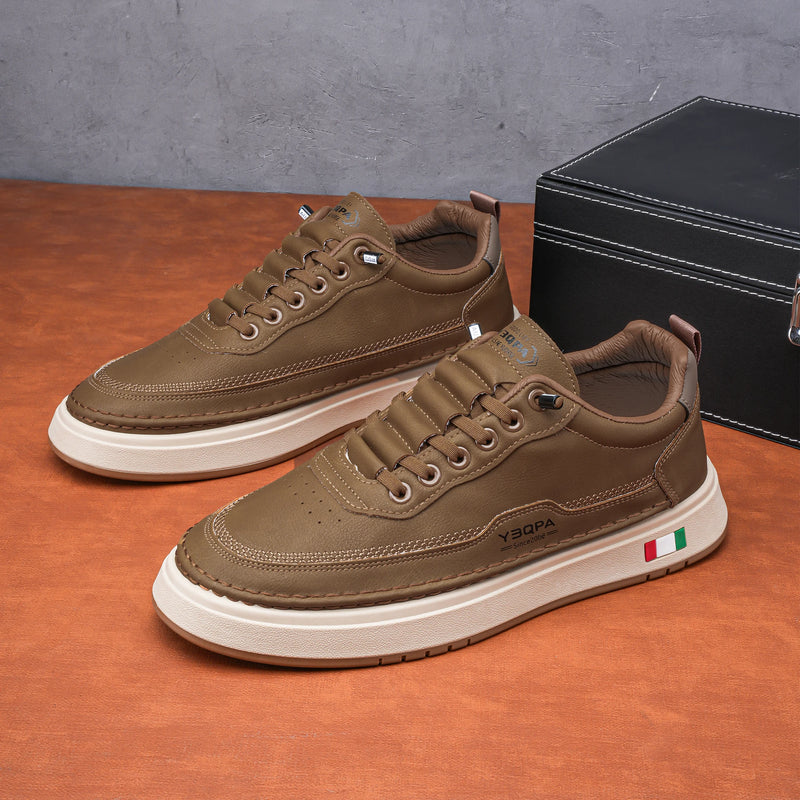 Men's Casual Shoes, Low-Top Lace-Up Sneakers, Trendy and Fashionable Versatile Sneakers