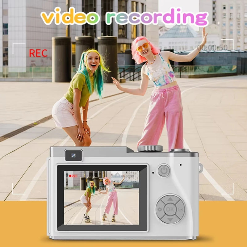 HD Digital Camera 4K 64MP Photography Camera Video Camcorder 2.4 inch Screen Camcorder for Photography for Kid Adult Beginners