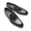 Luxury Brand Slip-On Men's Dress Shoes Genuine Leather Italian Penny Loafers Brown Blue Black Wedding Party Formal Footwear Male