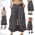Summer Women Abi Goblin Core Plaid Jorts Harajuku Y2k | SAMAG