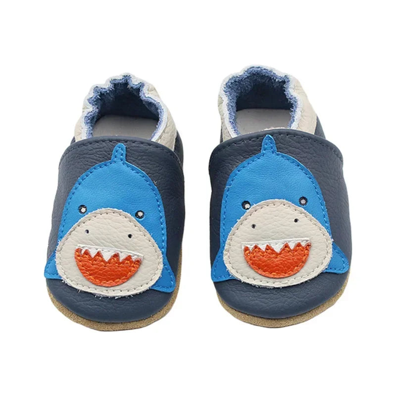 Autumn Baby Shoes Toddle Boys Girls Skid-Proof Shoe Soft Sheepskin Sneakers Fashion Animal Picture First Walker Moccasins 0-24M