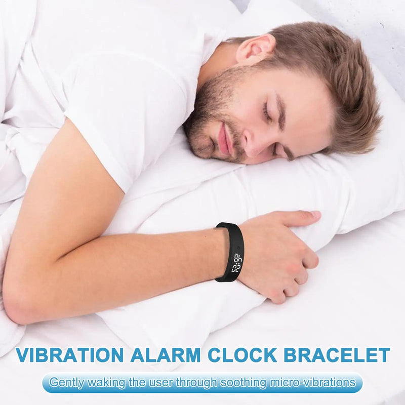 Alarms Daily Organizer Vibrating Wrist Alarm Clock Timer Clock Vibrating Wristband 3 Timer For Kids Adults Men Women Teens
