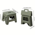 Folding Step Stool Strong Load-bearing Heavy-Duty Chair Travel Use Compact Collapsible Chair with Handle Camping Supplies