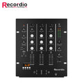 GAX-DM4 OEM  Professional 4-channel Audio Stereo Mixer with Sound Card Home KTV Stage DJ Mixing Console