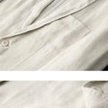 Men's Spring Summer Casual Sets Cotton Linen Two-piece Set Blazer Jacket + Pants Casual Business Thin Clothing Breathable Suit