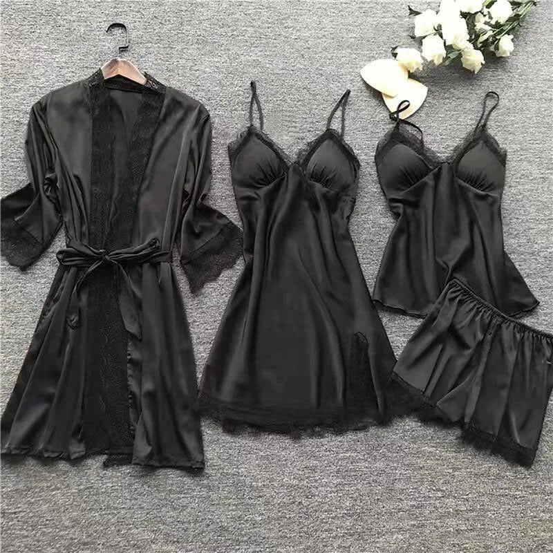 Women's Sleep Robe Gown Sets Sleepwear Pajamas Lounge | SAMAG