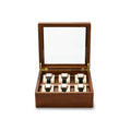 Oirlv 10 Grids Watch Box Wooden Jewelry Box Watch Organizer Case Men Women Mechanical Watchs Storage Case Wristwatch Display Box